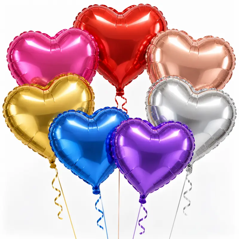 Palloncini foil a forma di cuore da 18 pollici
