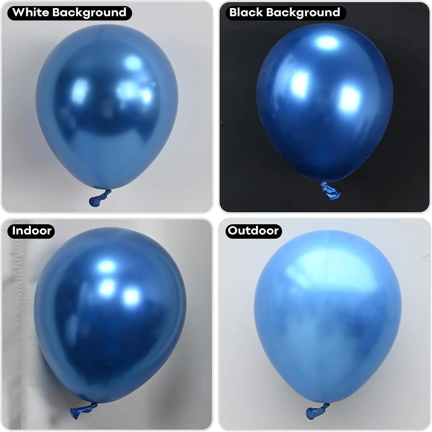 Palloncini blu metallizzati