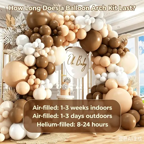 Quanto dura un kit per arco di palloncini?