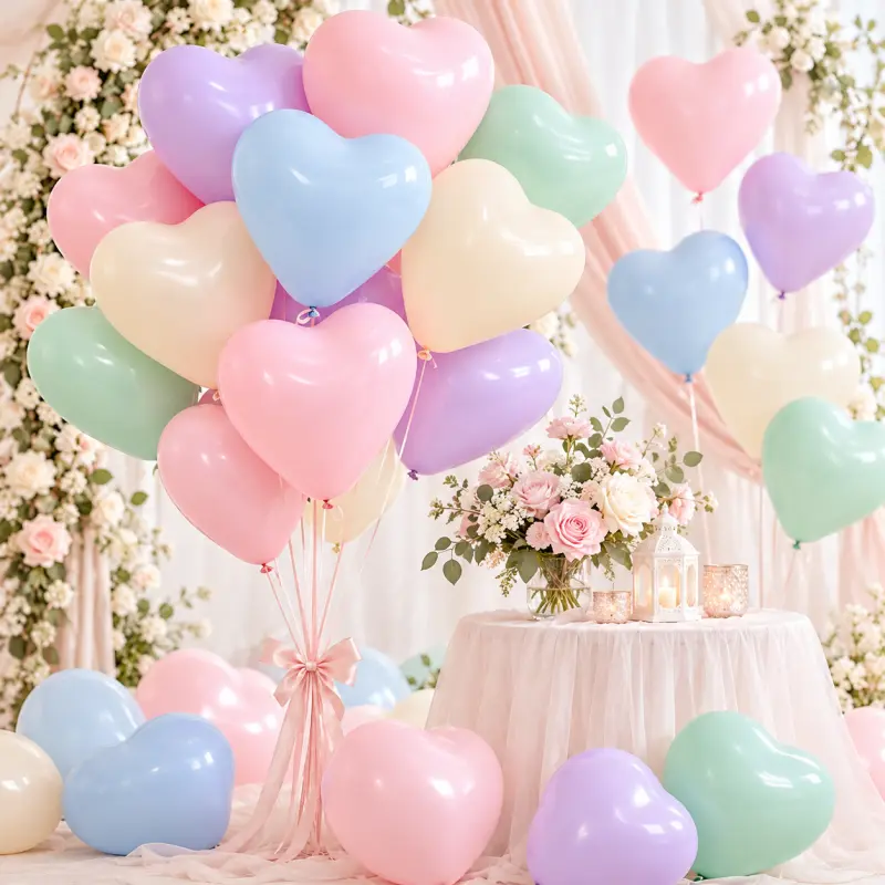 Come verificare le dimensioni del palloncino in lattice a cuore per ordini all'ingrosso