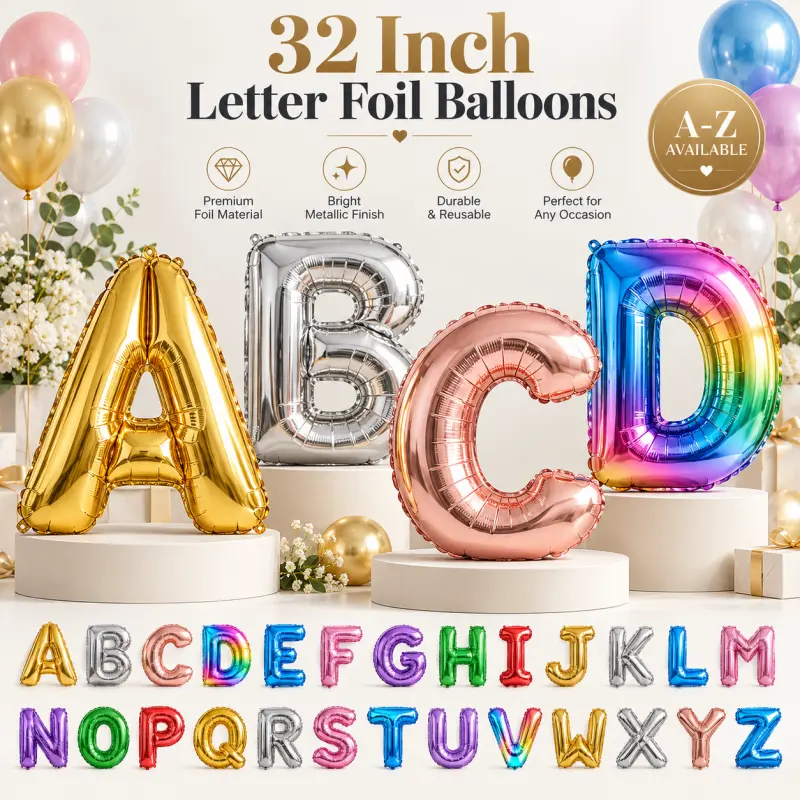 Palloncini foil con lettere da 32 pollici