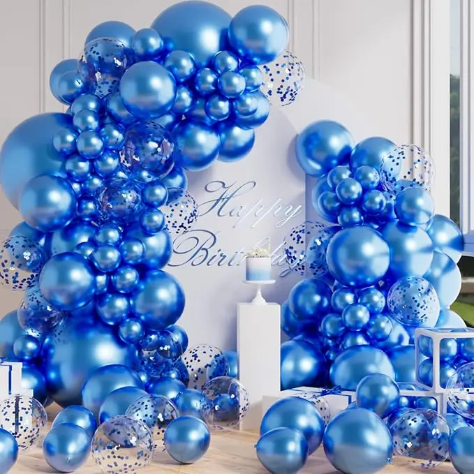 Palloncini blu metallizzati