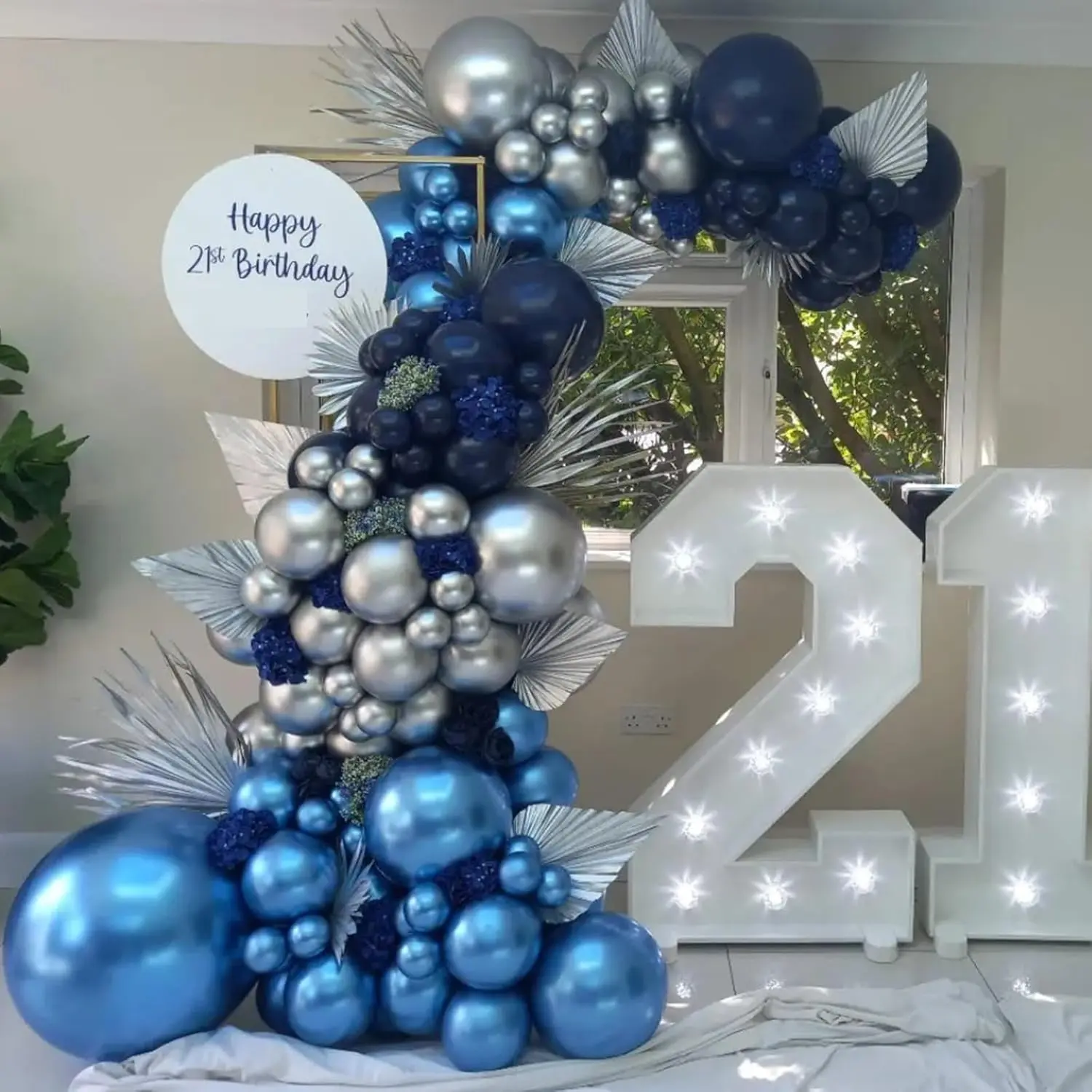 Palloncini blu metallizzati