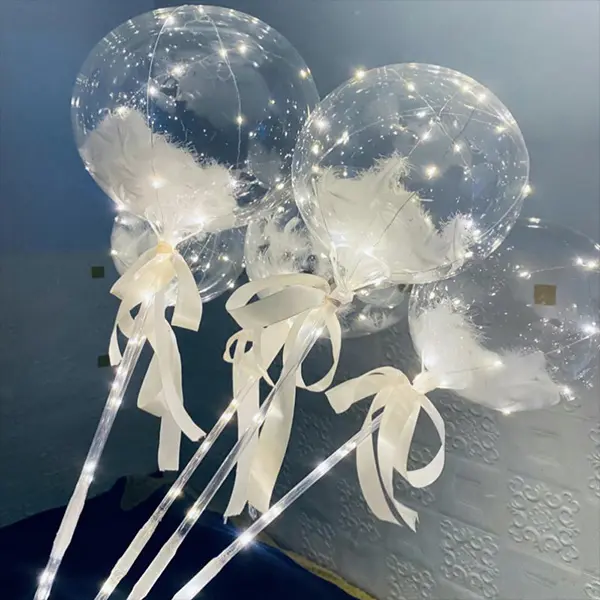Palloncino Bobo Led con imbottitura in piume