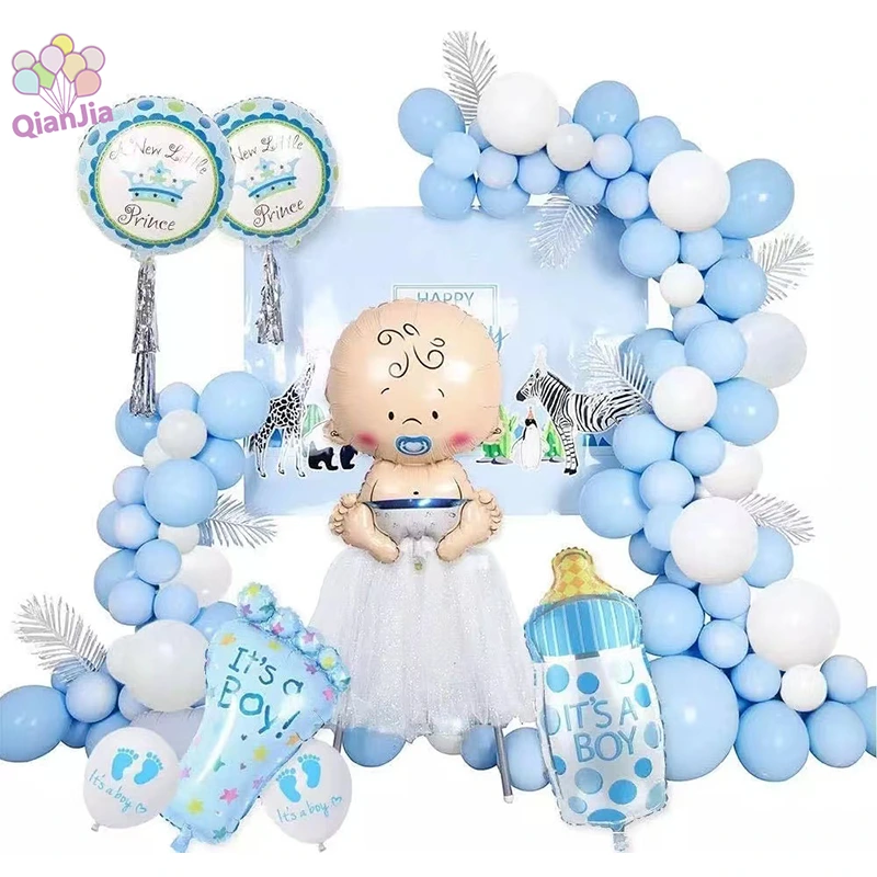 Baby Shower Balloon Arch Kit Ghirlanda con Palloncino Foil