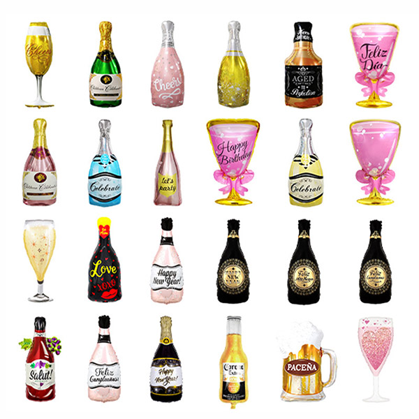 Palloncino foil con bicchiere di birra