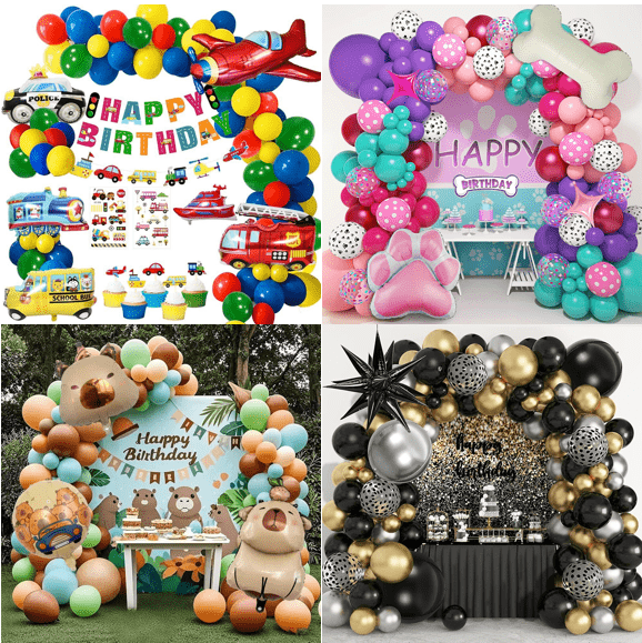 Arco di palloncini per festa di compleanno