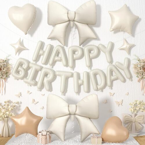 Set compleanno palloncino con fiocco