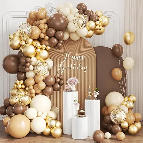 Kit arco per palloncini color cammello