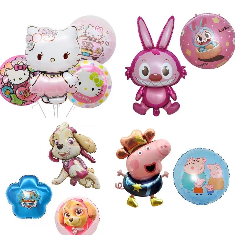 Palloncini foil stampati con cartoni animati