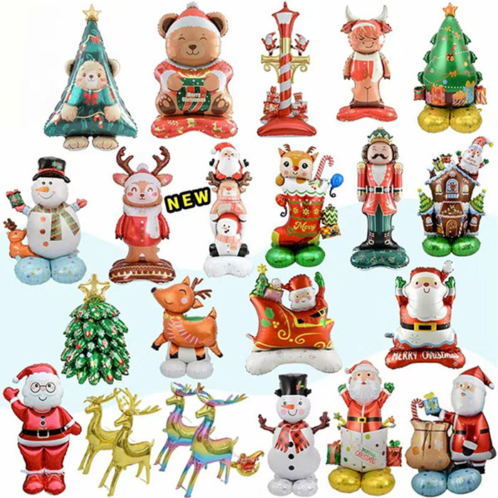 Palloncini in foglio di Natale