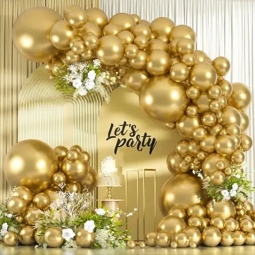 Palloncini in oro cromato