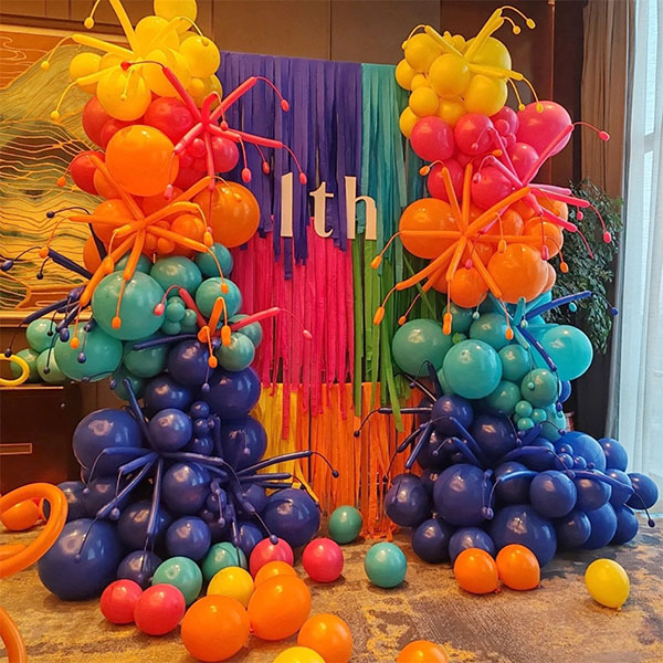 kit arco per palloncini colorati