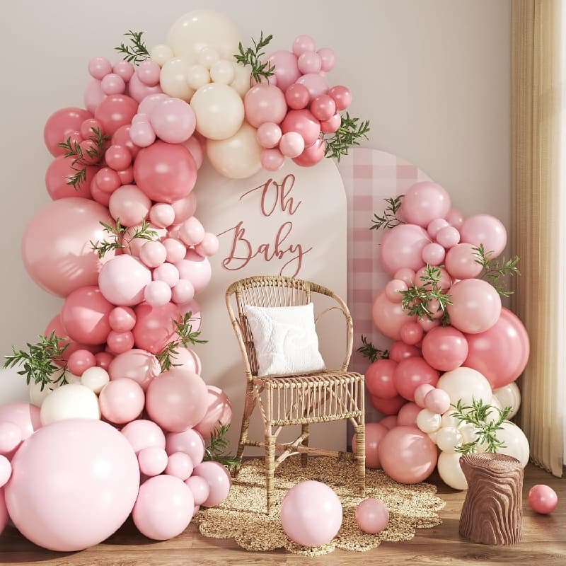 Kit ghirlanda di palloncini rosa antico