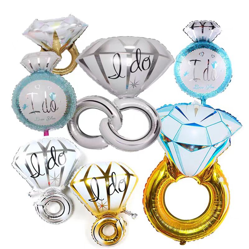 Palloncino foil per anello di fidanzamento