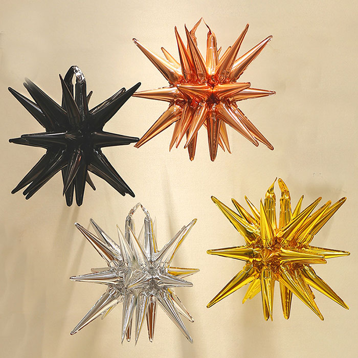 Palloncini in foglio di stelle che esplodono