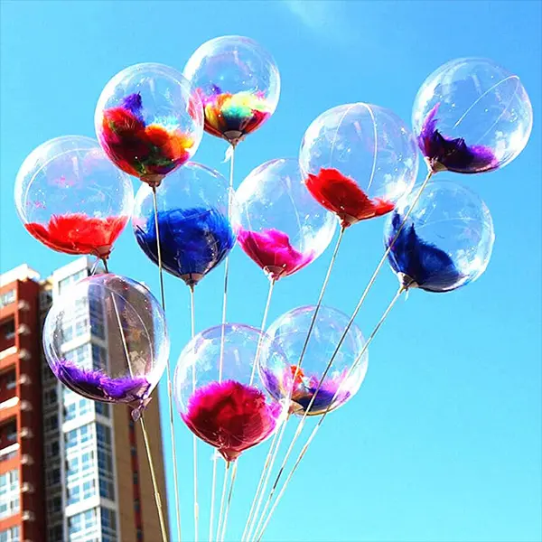 Palloncino Bobo Led con imbottitura in piume