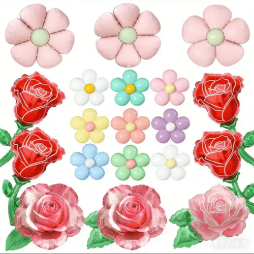 Palloncini foil a forma di fiore