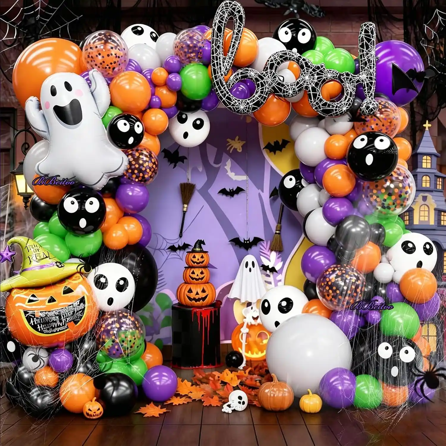 Kit arco ghirlanda di palloncini di Halloween
