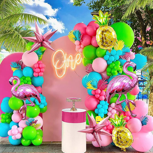 Kit ghirlanda di palloncini a tema hawaiano
