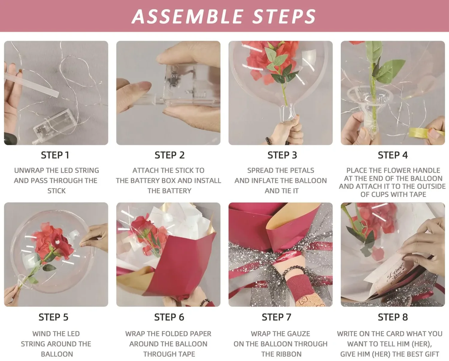 The method of making rose bobo balloons