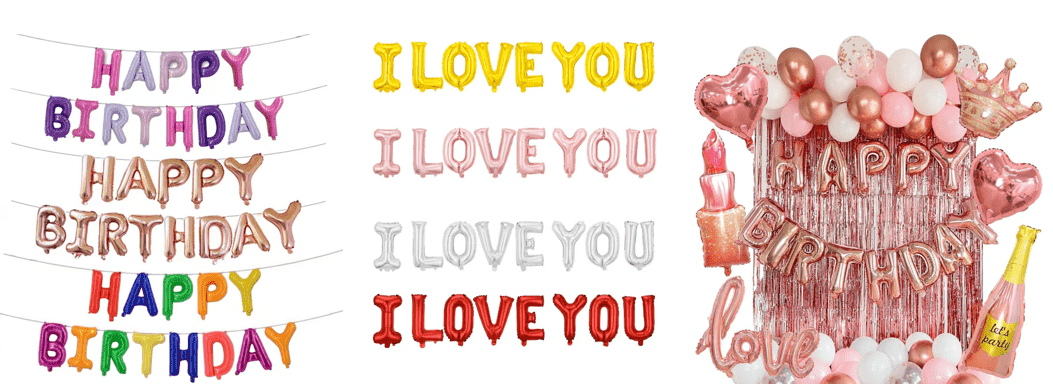 16 inch letter foil balloon