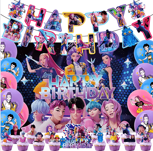 Set di decorazioni per feste K-POP Cacciatori di demoni