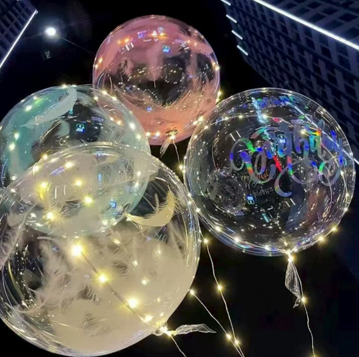Palloncini bobo piuma a led