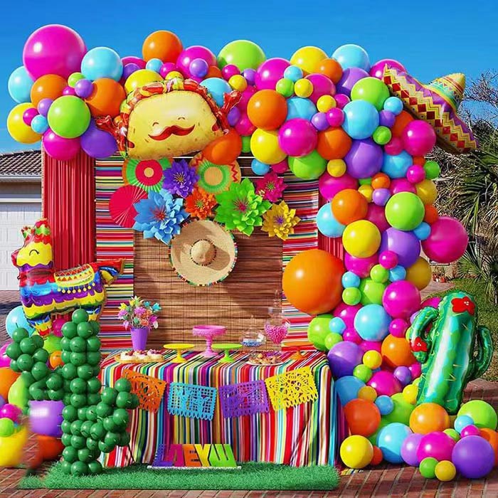 Kit messicano di ghirlanda arco di palloncini da palloncino