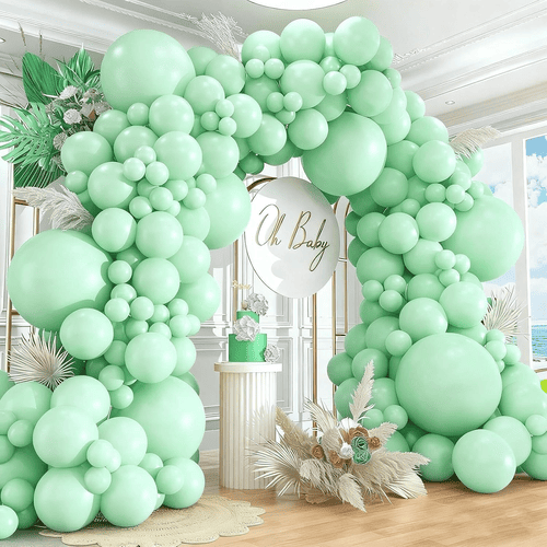 Ghirlanda di palloncini alla menta