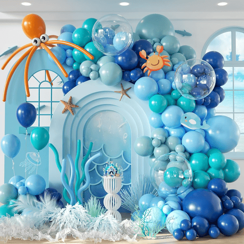 Kit arco per palloncini per la festa dell'oceano