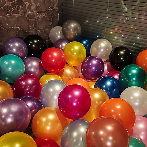 Palloncini in lattice perlato