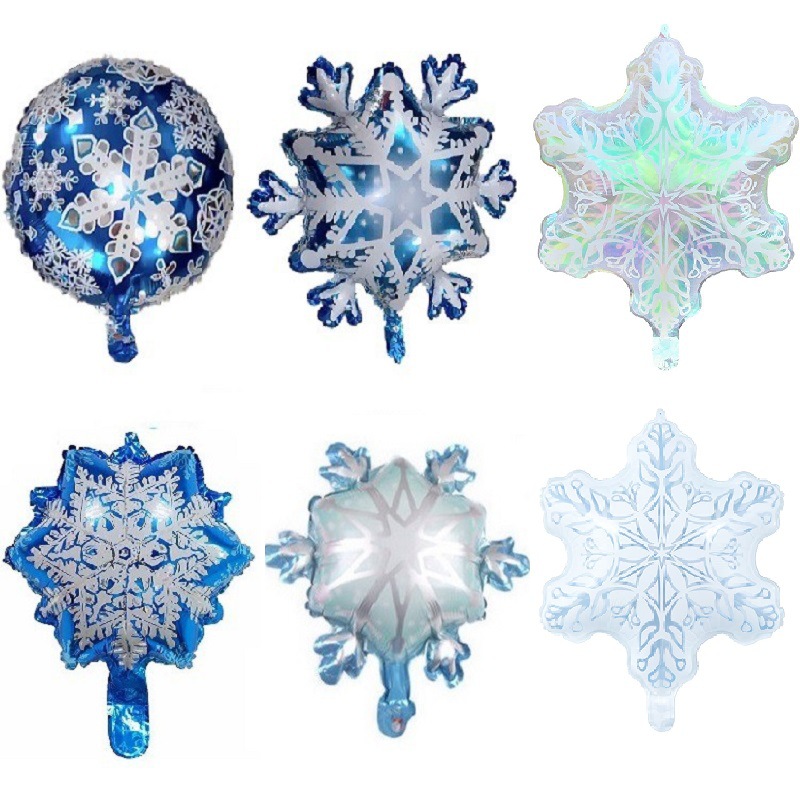 Palloncino Foil Con Fiocco Di Neve