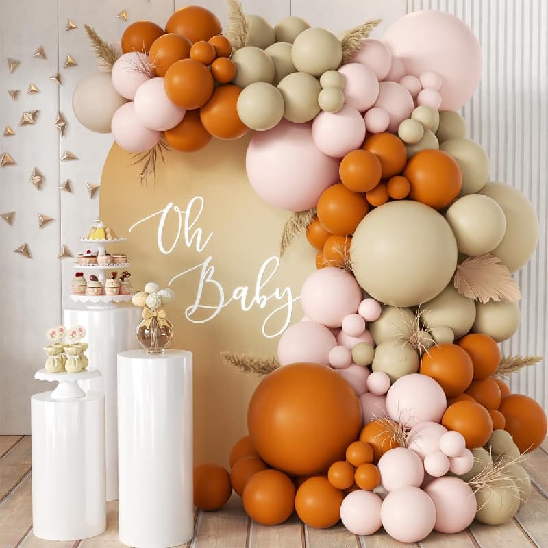 Kit ghirlanda di palloncini in terracotta