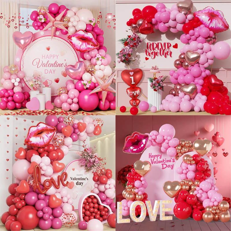 Set di ghirlanda di palloncini di San Valentino