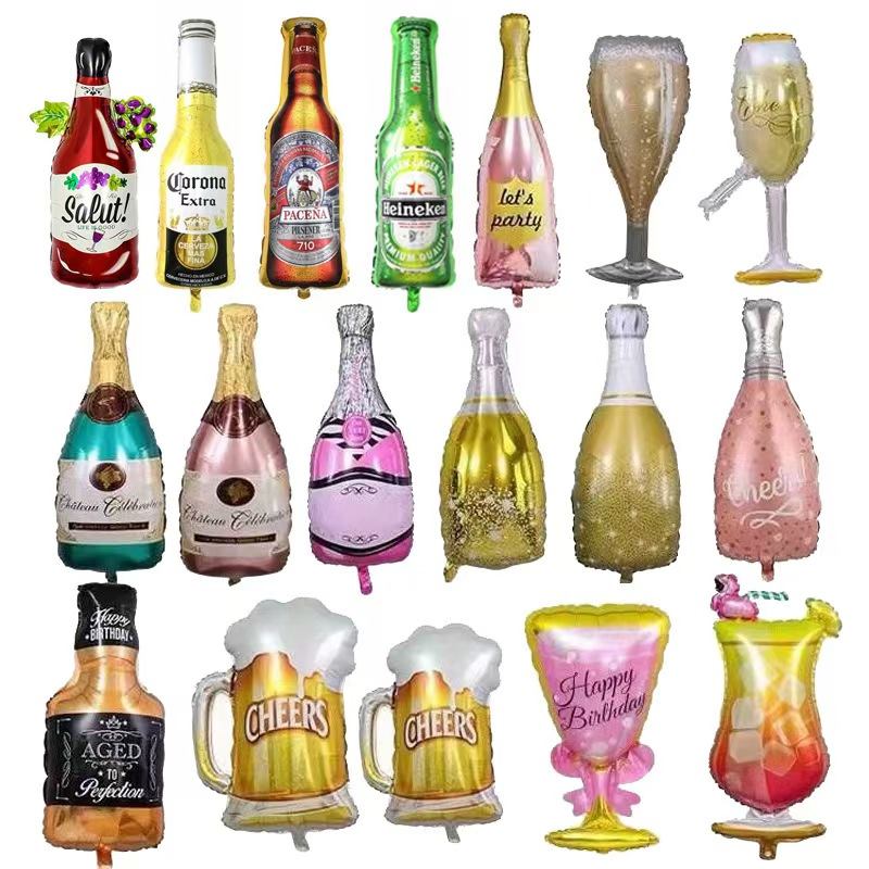 Palloncini Foil Bottiglia Di Vino